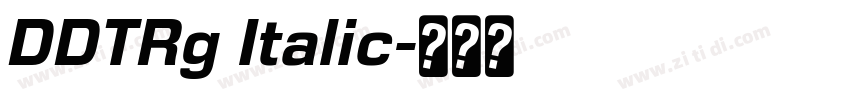 DDTRg Italic字体转换
